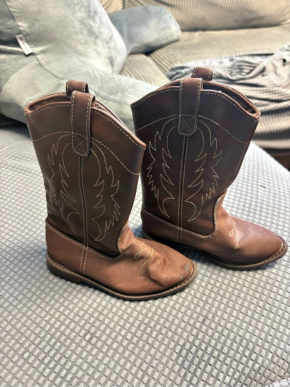 Gymboree Toddler Boys Girls Brown Western Cowboy Boots Size 10